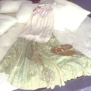 Gypsy- Boho- flowing wrap around skirt