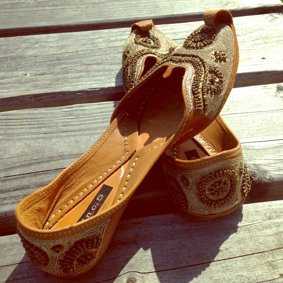 Beaded Boho Flats