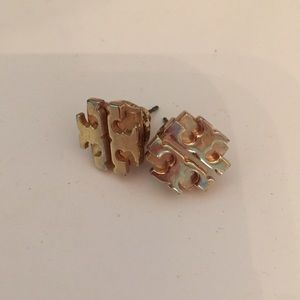Tory Burch gold logo studs