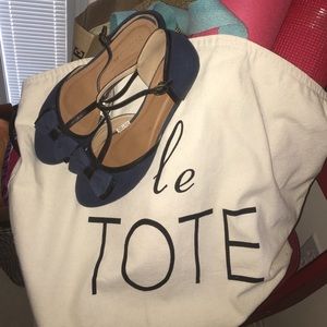 🔵Navy pointed flats