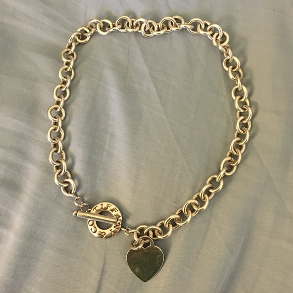 Tiffany & Co. Silver Heart Tag Necklace