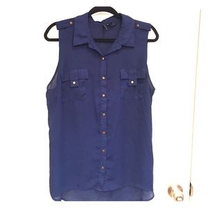 New Directions Navy Tank Top