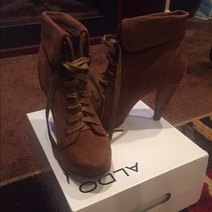 Brown Suede ankle boots from Aldo