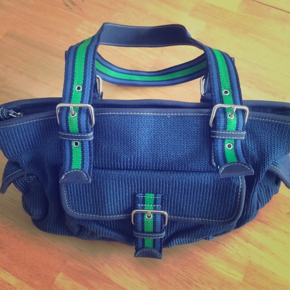 💙The Sak Purse in Navy with Green💚