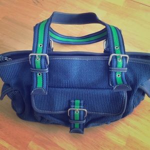 💙The Sak Purse in Navy with Green💚