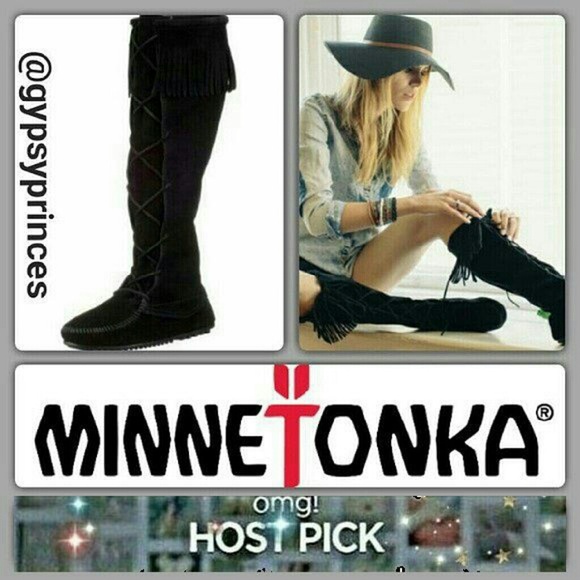 Minnetonka Shoes - Genuine Minnetonka Fringe Lace~Up Boots