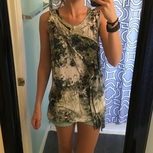 Vera Wang Splatter Print Tank
