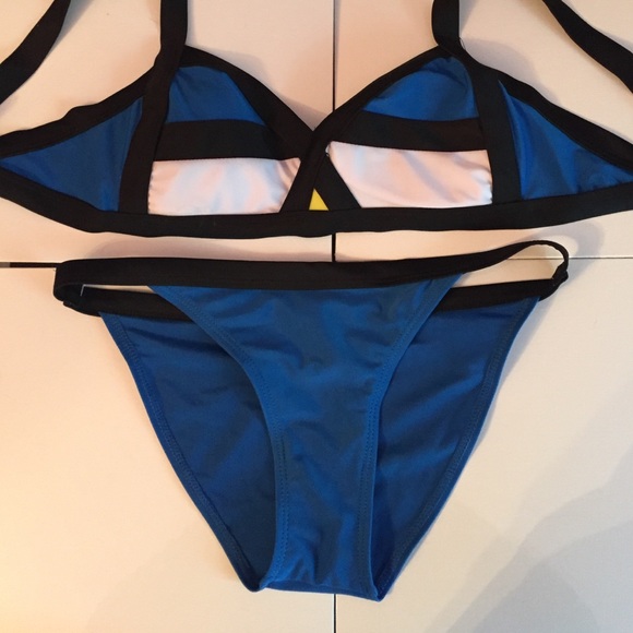 Blue and Yellow Bikini