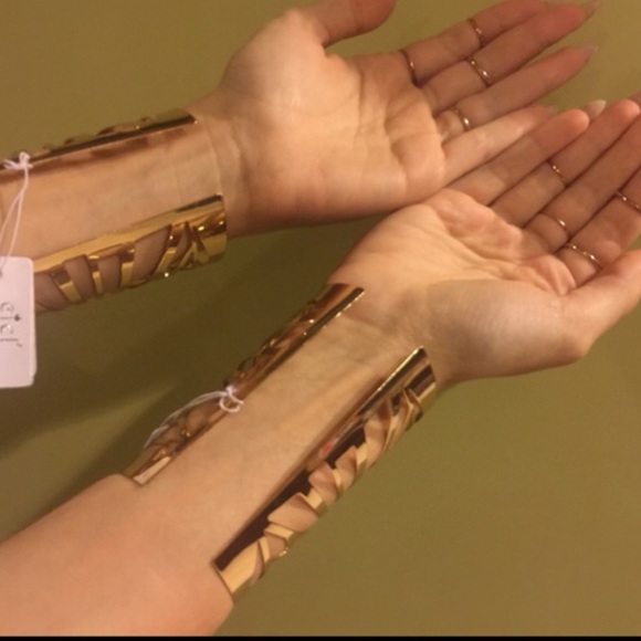 Gold cuffs 2 LAST ONE - Picture 2 of 4