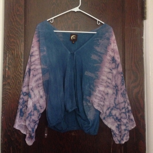 Blu moon tie-dye dolman blouse XS