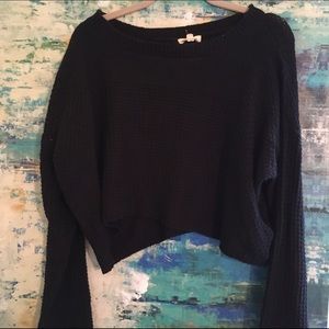 Urban Outfitters cropped black sweater