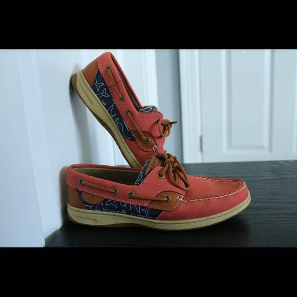 SPERRY TOPSIDER NWOT deep blush pink & navy