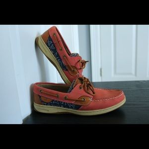 SPERRY TOPSIDER NWOT deep blush pink & navy