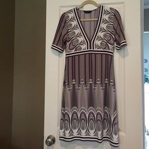 Herringbone Print BCBG dress