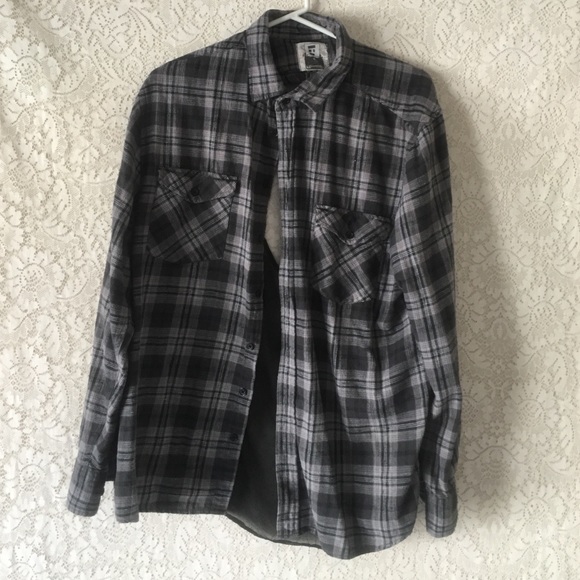 Lf vintage flannel with sheer open back
