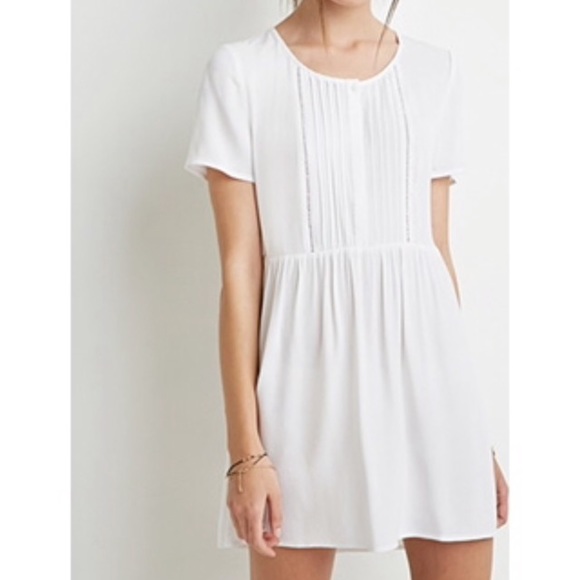 PINTUCKED SMOCK DRESS