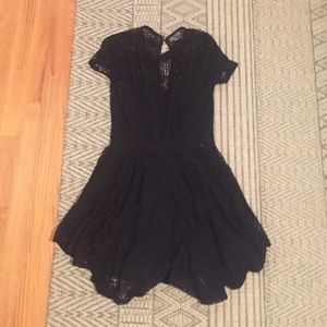 Kendall and Kylie black lace dress