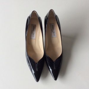 Patent Leather and Suede Pump