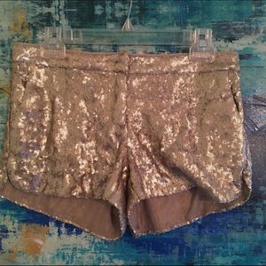Gold Sequin shorts from Jessica Simpson