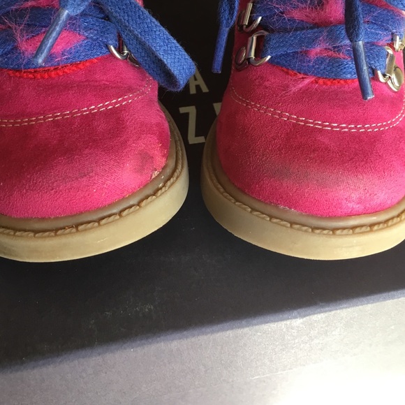 Stuart Weitzman "Doodle" Pink Suede Boots - Picture 2 of 4