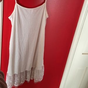 Full slip with lace trim!