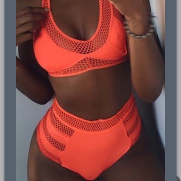 Mesh 2-piece bathing suit