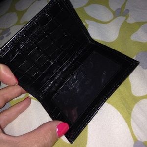 Banana republic leather money, card and id holder