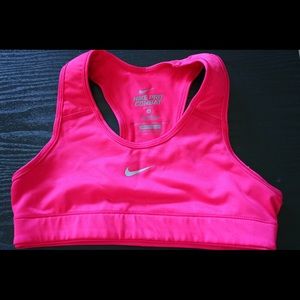 Nike pink sports bra