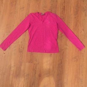 Nike Pink Cotton Long Sleeve