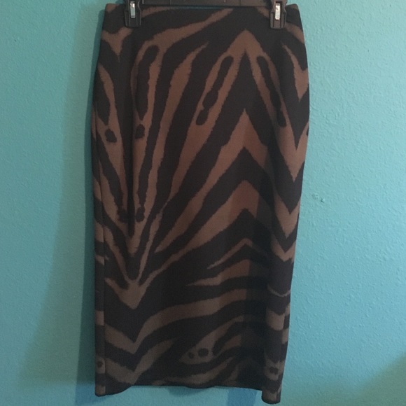 New York & Company Print Pencil Skirt