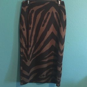 New York & Company Print Pencil Skirt