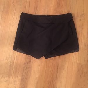 Black BLVD triangle shorts