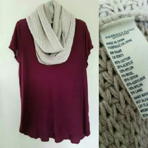 Cream Infinity Scarf