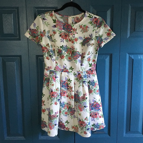 Flowery mini dress