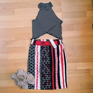 NWT Stitch Fix High waisted pencil skirt