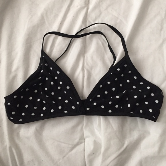 American Apparel Polka Dot Bralette sz L