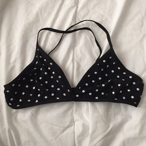 American Apparel Polka Dot Bralette sz L