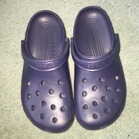 Navy Blue Crocs