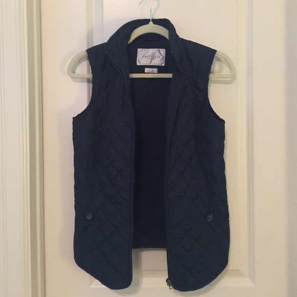 Navy Quilted Vest
