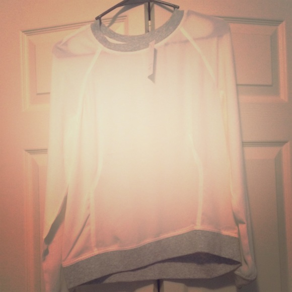 Lou & Grey Sheer Sweater Shirt