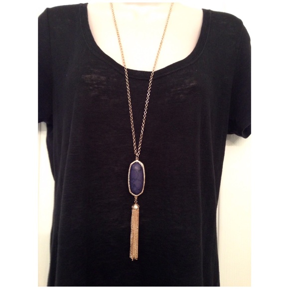 Stone and Tassel Necklace - Picture 3 of 3
