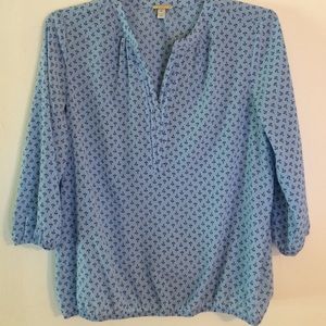 Blouse with anchors