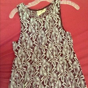 Grey/Black Floral Dress, XS, Free People