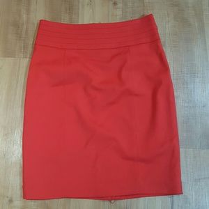 Red-orange skirt