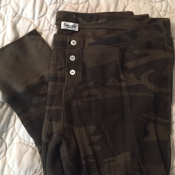 Splendid* Thermal-legging-pajama pants.