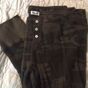 Splendid* Thermal-legging-pajama pants.