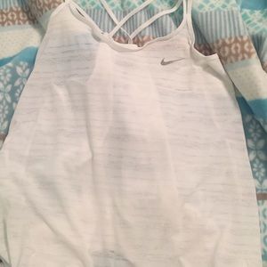 White nike drifit tank top