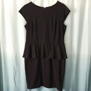 Mossimo Black Peplum Dress