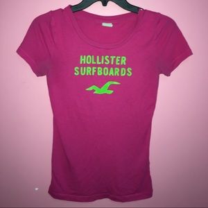 Pink Hollister tee shirt