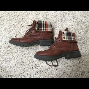 Brown Combat Boots